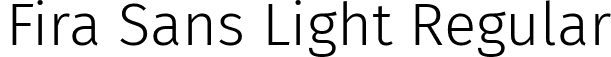 Fira Sans Light Regular font - FiraSans-Light.ttf