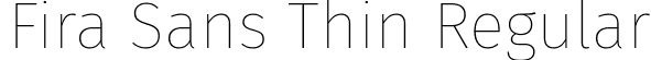 Fira Sans Thin Regular font - FiraSans-Thin.ttf