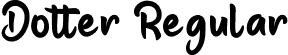 Dotter Regular font - DotterRegular.ttf