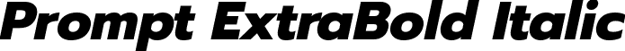 Prompt ExtraBold Italic font - Prompt-ExtraBoldItalic.ttf