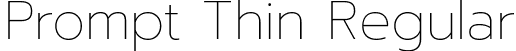 Prompt Thin Regular font - Prompt-Thin.ttf