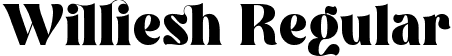 Williesh Regular font - Williesh-AL6d6.ttf