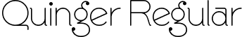 Quinger Regular font - Quinger-rgYJp.ttf