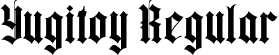 Yugitoy Regular font - YugitoyRegular-0W8xG.ttf