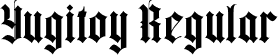 Yugitoy Regular font - YugitoyRegular-4BKGW.otf