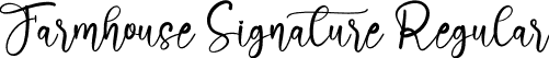 Farmhouse Signature Regular font - Farmhouse Signature.otf