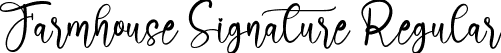 Farmhouse Signature Regular font - Farmhouse Signature.ttf