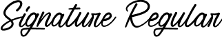 Signature Regular font - Signature.otf