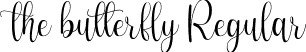 the butterfly Regular font - The Butterfly.ttf