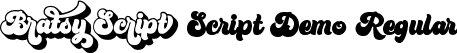 Bratsy Script Demo Regular font - BratsyScriptDemoReguler-9YYB0.ttf