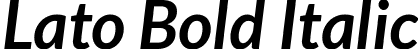 Lato Bold Italic font - Lato-BoldItalic.ttf