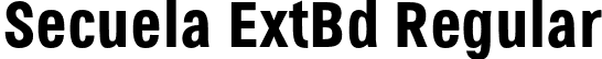 Secuela ExtBd Regular font - Secuela-ExtraBold.otf