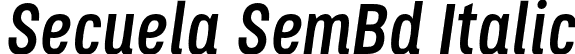 Secuela SemBd Italic font - Secuela-SemiBoldItalic.otf