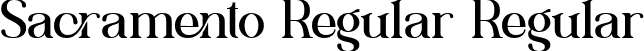 Sacramento Regular Regular font - SacramentoRegular-X3LaG.ttf