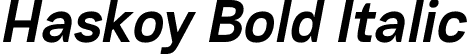 Haskoy Bold Italic font - Haskoy-BoldItalic.otf