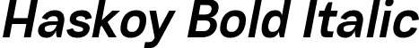 Haskoy Bold Italic font - Haskoy-BoldItalic.ttf