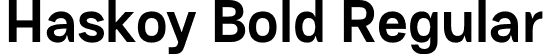 Haskoy Bold Regular font - Haskoy-Bold.otf