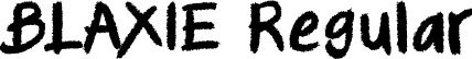 BLAXIE Regular font - Blaxie-0WWz9.otf