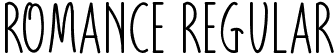 Romance Regular font - Romance.otf