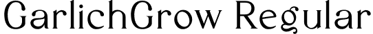 GarlichGrow Regular font - garlichgrow-alqm2.ttf