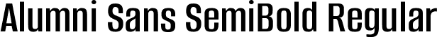 Alumni Sans SemiBold Regular font - AlumniSans-SemiBold.ttf