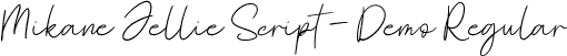 Mikane Jellie Script - Demo Regular font - Mikane-Jellie-Script.otf