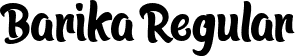 Barika Regular font - barika.ttf