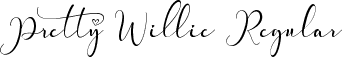 Pretty Willie Regular font - Pretty Willie Reg ttf.ttf