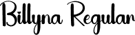 Billyna Regular font - Billyna.otf