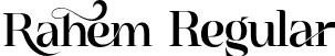 Rahem Regular font - Rahem.otf