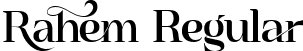 Rahem Regular font - Rahem.ttf