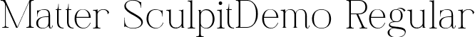 Matter SculpitDemo Regular font - Matter Sculpit- Demo.ttf