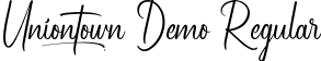 Uniontown Demo Regular font - UniontownDemoRegular.ttf