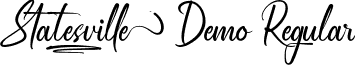 Statesville Demo Regular font - StatesvilleDemoRegular.ttf