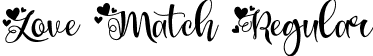 Love Match Regular font - LoveMatch.ttf