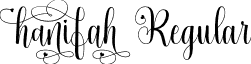 hanifah Regular font - hanifah.otf