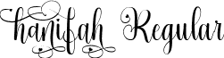 hanifah Regular font - hanifah.ttf