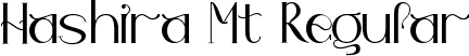 Hashira Mt Regular font - Hashira Mt.ttf