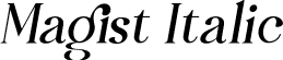 Magist Italic font - MagistItalic-mLKrx.otf