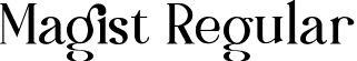 Magist Regular font - Magist-Rp383.otf