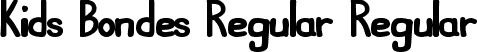 Kids Bondes Regular Regular font - Kids Bondes Regular.ttf