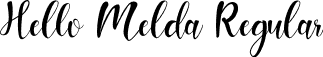 Hello Melda Regular font - Hello Melda.otf