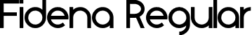 Fidena Regular font - Fidena.otf