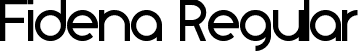 Fidena Regular font - Fidena.ttf