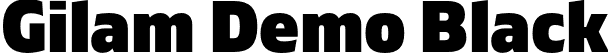 Gilam Demo Black font - GilamDemo-Black.otf