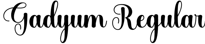 Gadyum Regular font - Gadyum.otf