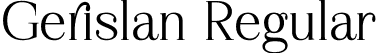 Gerislan Regular font - Gerislan.otf