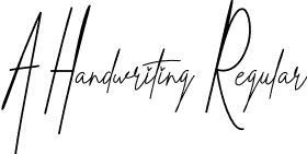 A Handwriting Regular font - A Handwriting.otf