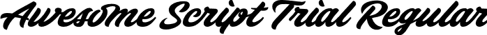 Awesome Script Trial Regular font - AwesomescripttrialRegular-Rp7ve.otf