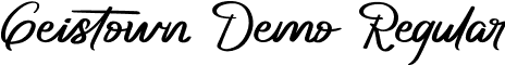 Geistown Demo Regular font - GeistownDemoRegular.ttf